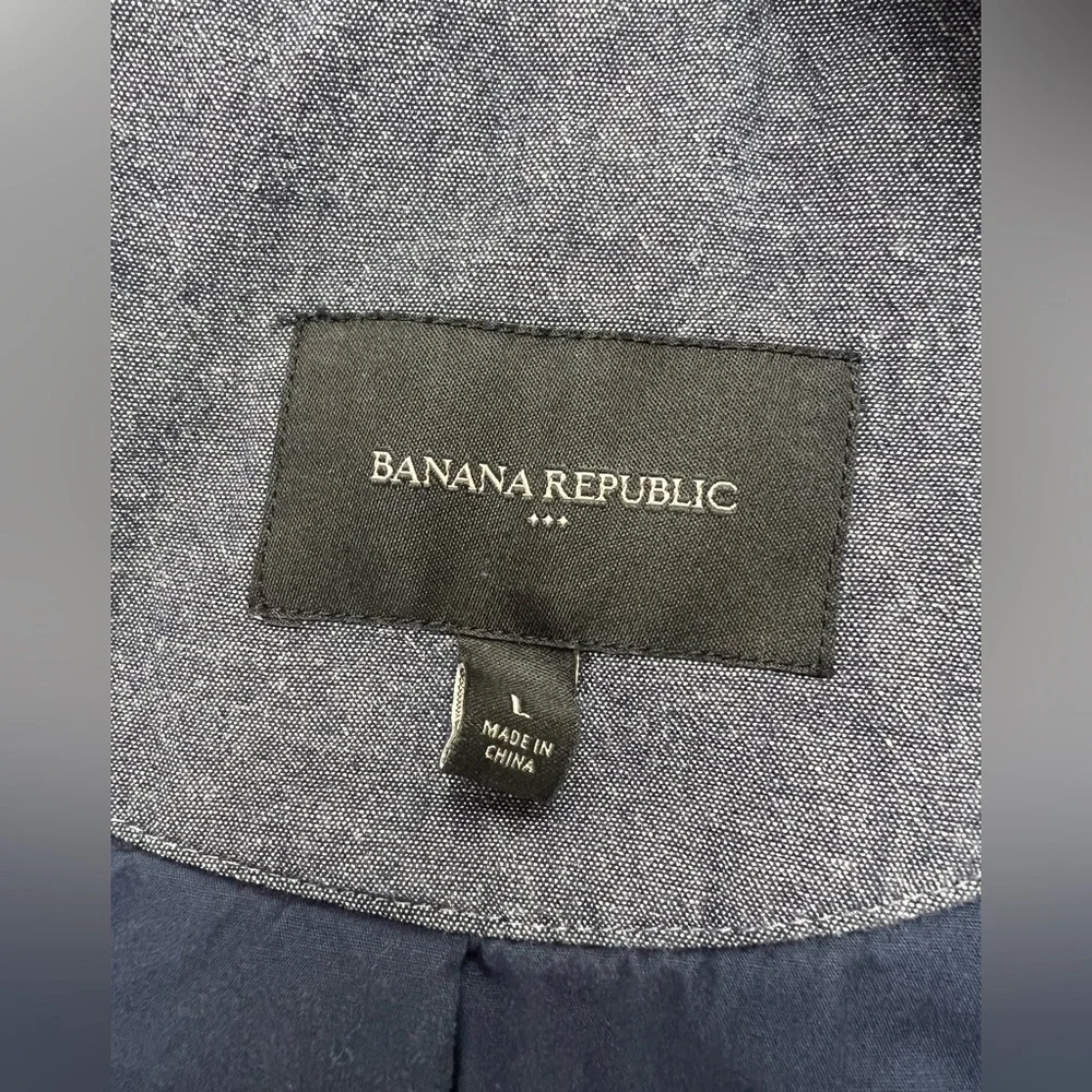 Banana Republic Blue Chambray Cotton Fall Winter Outdoor Activewear Jacket